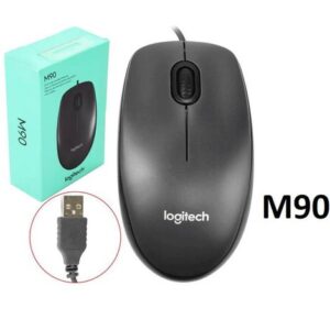 Logitech Wired Mouse M90 Black