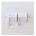 Siemon Cat 6 Single Face Plates with modules 2 Mall+254 Siemon Cat 6 Single Face Plates with modules