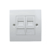 Giganet cat 6 UTP double faceplate with modules