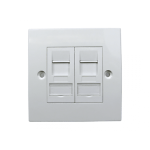 Giganet cat 6 UTP double faceplate with modules 1 Mall+254 Giganet cat 6 UTP double faceplate with modules