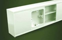 250mm x 50mm Metallic trunking Knockout