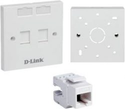 D link Cat 6 Faceplate Complete Keystone jack module