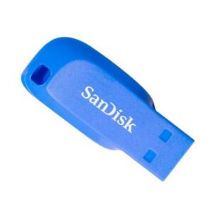 SanDisk 16GB Cruzer Blade Electric Blue Flash Drive