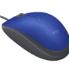 Logitech M110S USB Silent Mouse- Blue