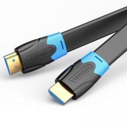 VENTION FLAT HDMI CABLE 0.5M BLACK