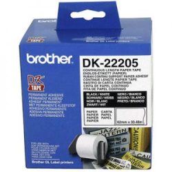 Brother DK 22205 Continuous Paper Label Roll 62mm