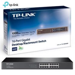 TP Link TL SG1016S 16 Port Gigabit Rackmount Switch