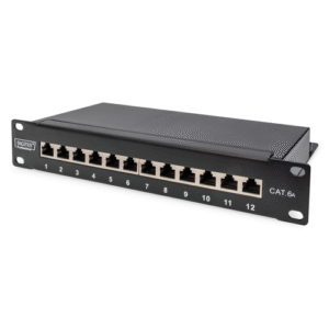 12 Port Cat 6A RJ-45 Copper Patch Panel