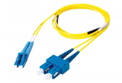 SC LC 2m MM Duplex 50125µm Speed Net Hybrid Fiber Patch Cord