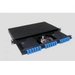 24 Port ODF Rack Mount with LCUPC Duplex MM Adapter and Pigtail