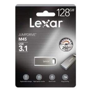 Lexar Jump Drive USB 3.1 M45 128GB Silver Flash Drive