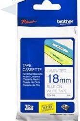 Brother TZe 243 Labelling Tape Cassette Blue on White 18 mm