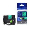 Brother TZe-741 Black On Green P-Touch Tape