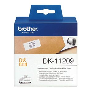 Brother DK-11209 Black on White Tape