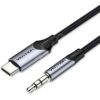 Vention USB-C Male to 3.5MM Male Cable 1M Gray Aluminum Alloy Type
