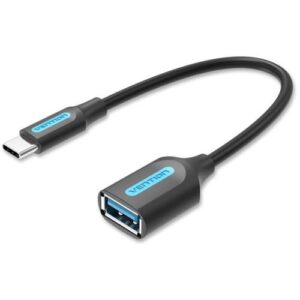 Vention USB 3.1(GEN 1) C Male To A Female OTG Cable 0.15M Black PVC Type