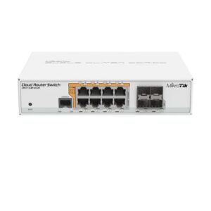 MikroTik CRS112-8P-4S-IN 8x Gigabit Ethernet Smart Switch with PoE-out