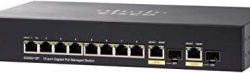 Cisco SG350 10P Managed Switch with 10 Gigabit Ethernet GbE Ports with 8 Gigabit Ethernet Port