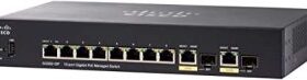 Cisco SG350-10P Managed Switch with 10 Gigabit Ethernet (GbE) Ports with 8 Gigabit Ethernet Port