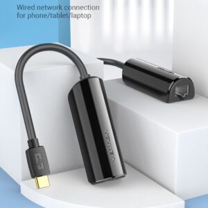 Vention CFABB USB-C To 100M Ethernet Adapter 0.15M