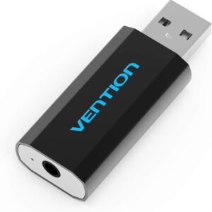 Vention VAB-S15-B USB External Sound Card Black Metal Type