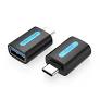 Vention USB-C Male to USB 3.0 Female OTG Adapter Black PVC Type-CDUBO