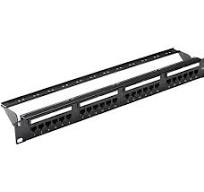 Vention Cat6 UTP 24 Ports Keystone Patch Panel Black KGCB0