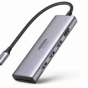 UGREEN CM511 6 in 1 Multifunction Adapter USB-C To 4K HDMI + 3 USB 3.0 A Ports + SD/TF Converter (UG- 60383)