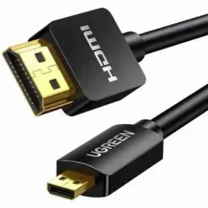 UGREEN HD127 Micro HDMI to HDMI 4K Cable Male to Male Black 1m (UG- 30148)