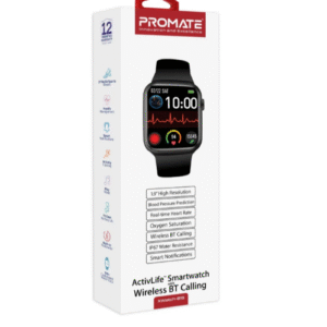 Promate IP67 Fitness Tracker Smartwatch with Hands-Free Function