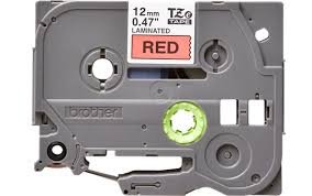 Brother TZE-431 12mm Black on Red tape