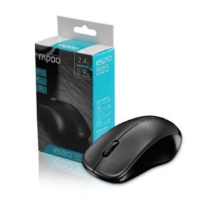 Rapoo 1620 Wireless Optical Mouse  - BLACK