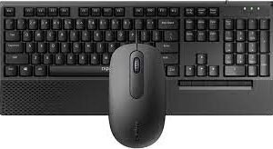 Rapoo  NX2000 Wired Optical Mouse & Keyboard Combo - BLACK