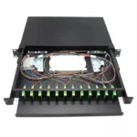12 Port 1U LC/UPC Duplex MM Adapter  Rack mount ODF