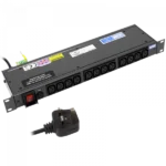 12 Way 1U Horizontal Mount PDU Server Rack