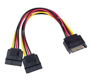 Vention SATA 15P Male to Female 0.15 Meter Power Splitter Cable