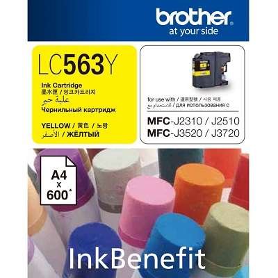 Brother LC563Y Yellow Ink Cartridge