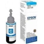 Epson T6642 Cyan 70ML Ink Bottle, for L100, L110, L120, L1300, L1455, L200, L210, L220, L300, L3050, L3060, L3070, L310, L355, L365, L382, L386, L455, L486, L550, L565, L605, L655 -70ml - C13T66414A