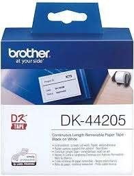 Brother DK-44205 Black on white Label Tape