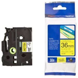 Brother TZe-661 Black on Yellow 36mm Labelling Tape