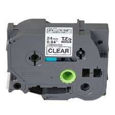 Brother TZe-151 24mm Black On Clear P-touch Tape