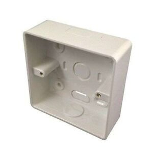 Pattress box Single for PVC Trunking