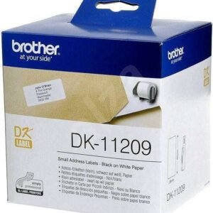 Brother DK-11209 Black On White Tape