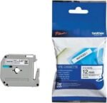 Brother M-K231 12mm Black on White Tape