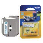 Brother M-K233 12mm Blue on White Label Printer tape
