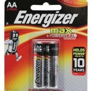 Energizer Max AA Alkaline 2-Pack Batteries