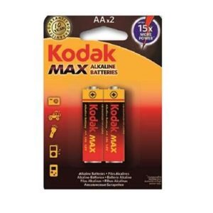 Kodak Double AA 1.5V Alkaline Batteries (2-Pack)