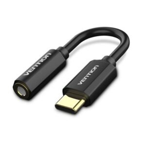 Vention Type-C to 3.5mm Audio Cable 0.1M Black Metal