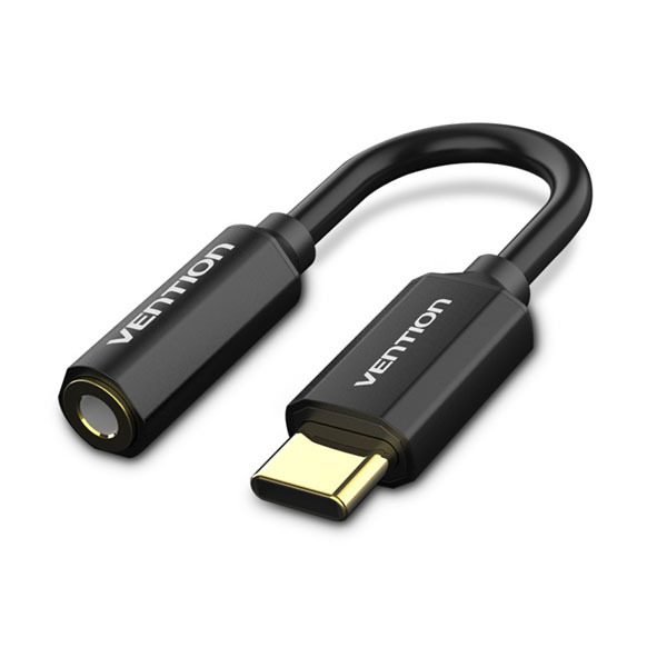 Vention Type-C to 3.5mm Audio Cable 0.1M Black Metal