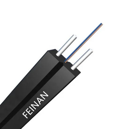 2 Core SingleMode Indoor Fiber Optic FTTH Drop Cable